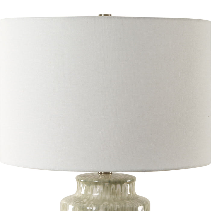 Laurel - Sage Ceramic Table Lamp - Green