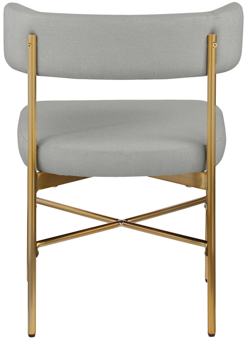 Rivage - Durable Dining Chair With Gold Frame (Set of 2)