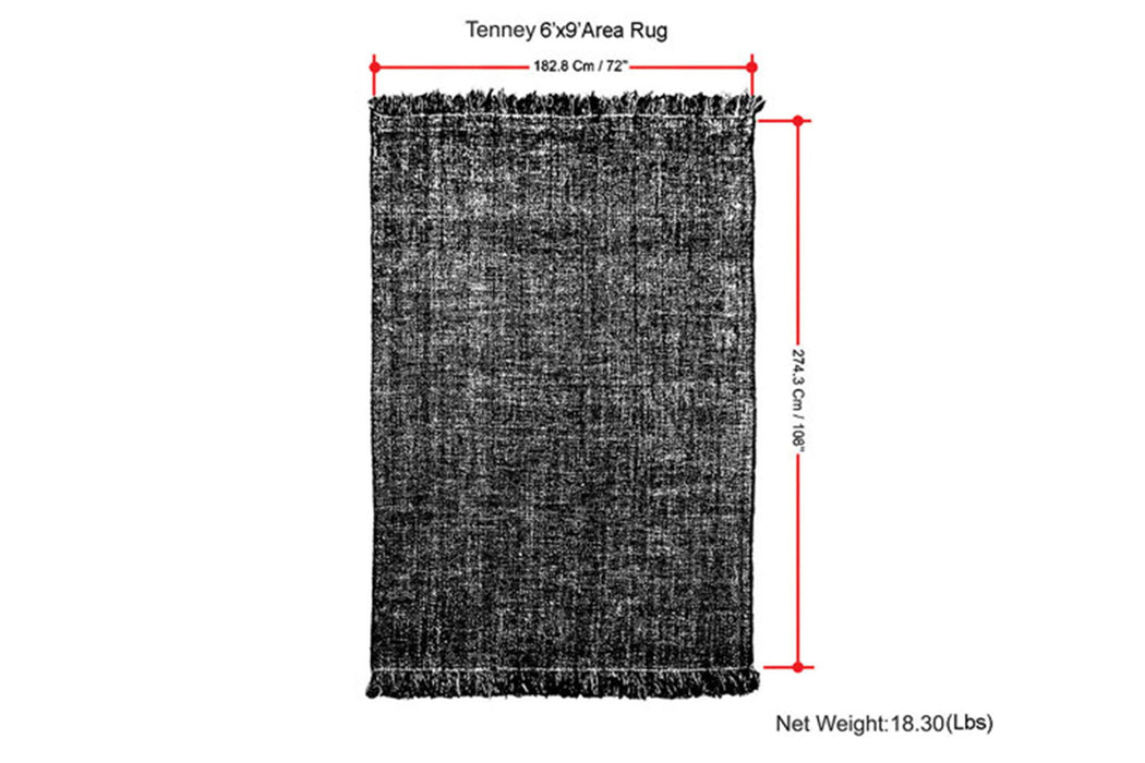 Tenney - 6' X 9' Area Rug - Gray / Blue