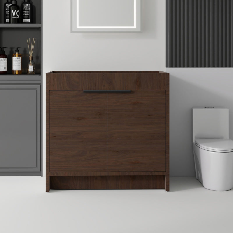 Freestanding Bathroom Vanity Cabinet With Soft Close Doors, Cabinet Only
