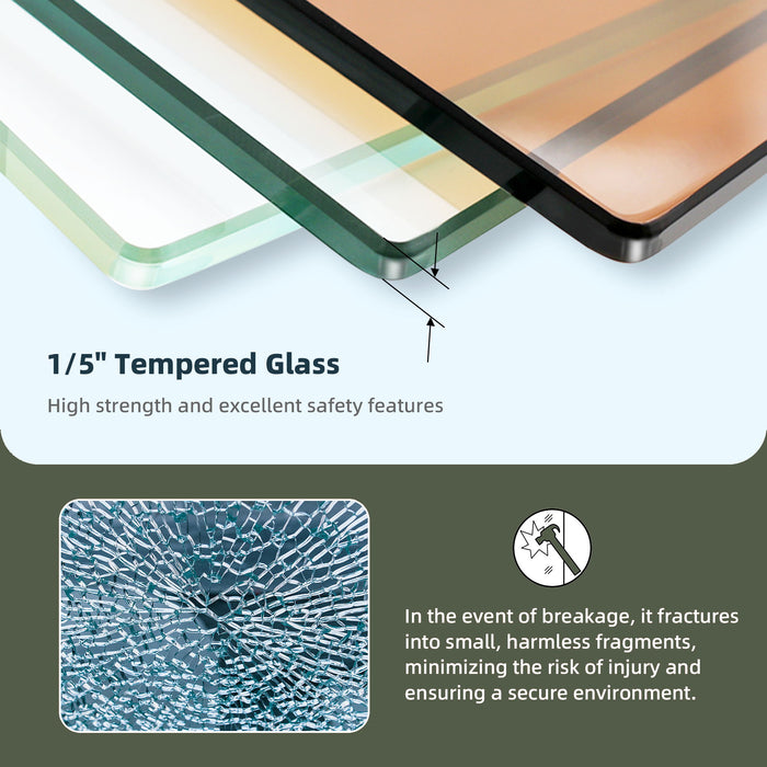 Single Sliding Shower Door, Thick Clear Tempered Glass Shower Door With Stainless Steel Handle