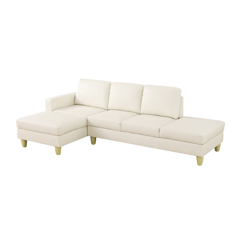 L - Shaped Sectional Sofa With Chaise & Ottoman