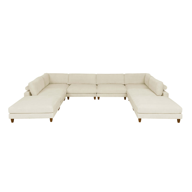 Modern Modular Sectional With Adjustable Back Support