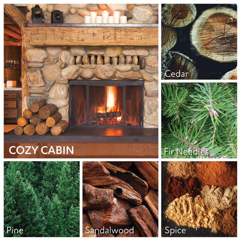 Cozy Cabin – 34oz Fall Winter Strong Scented Jar Candle