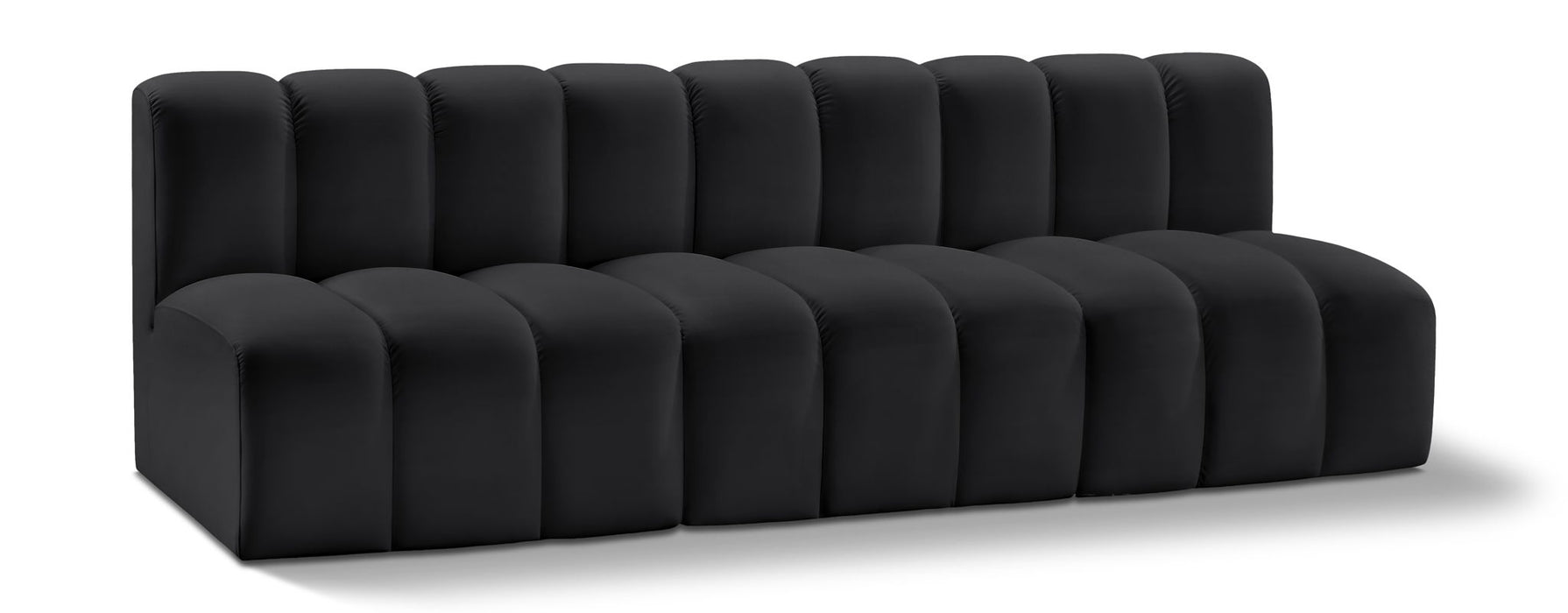 Arc - Faux Leather 3 Seats Modular Sofa