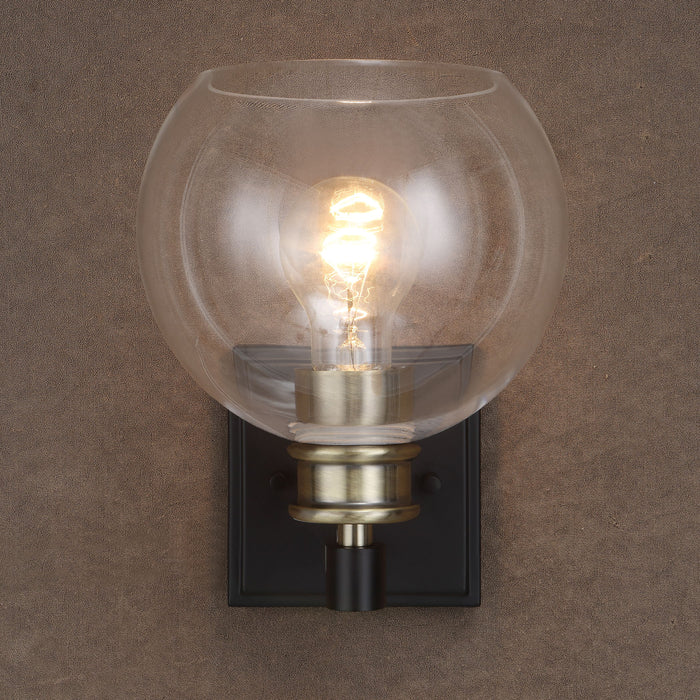 Kent - Edison 1 Light Sconce - Black