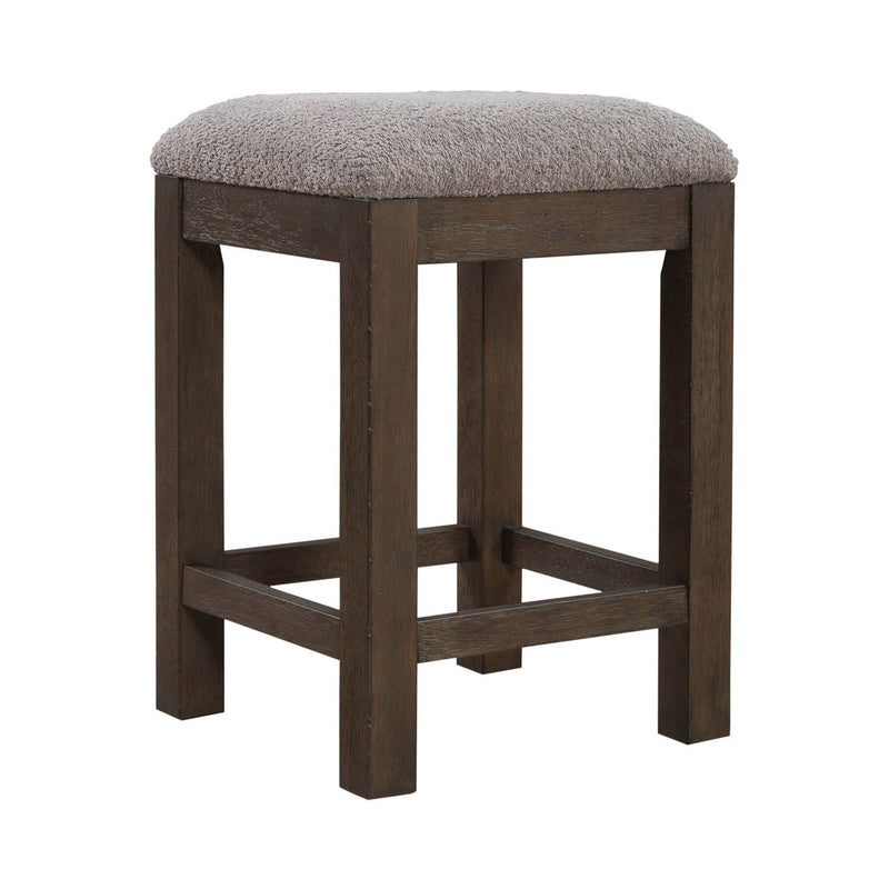 Cascade Falls - Upholstered Console Stool - Satin Espresso