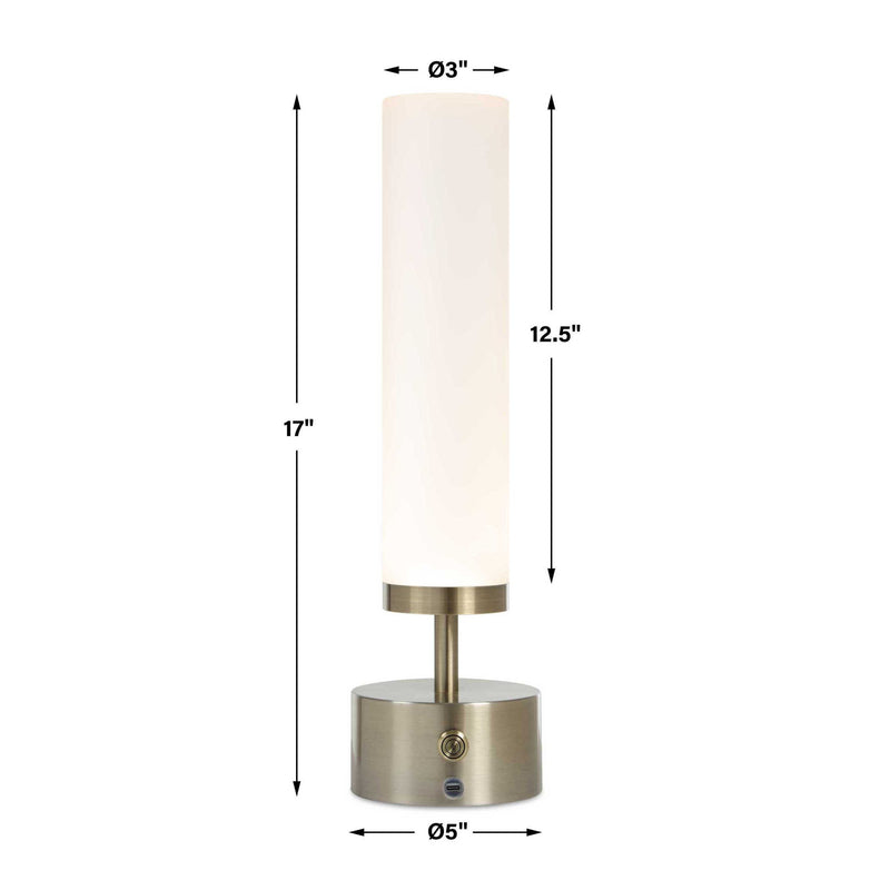 Auden - Rechargeable LED Accent Lamp - Brass,Gold