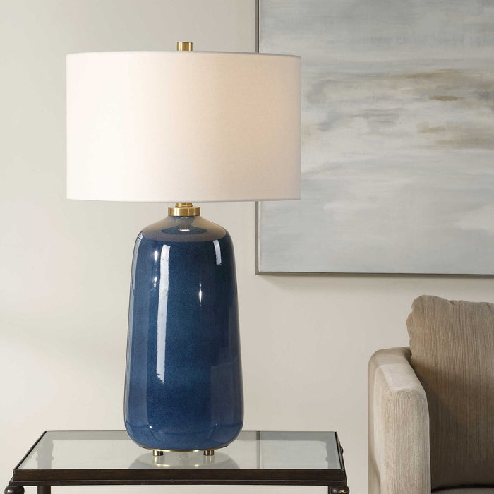 Brae - Glaze Table Lamp - Blue