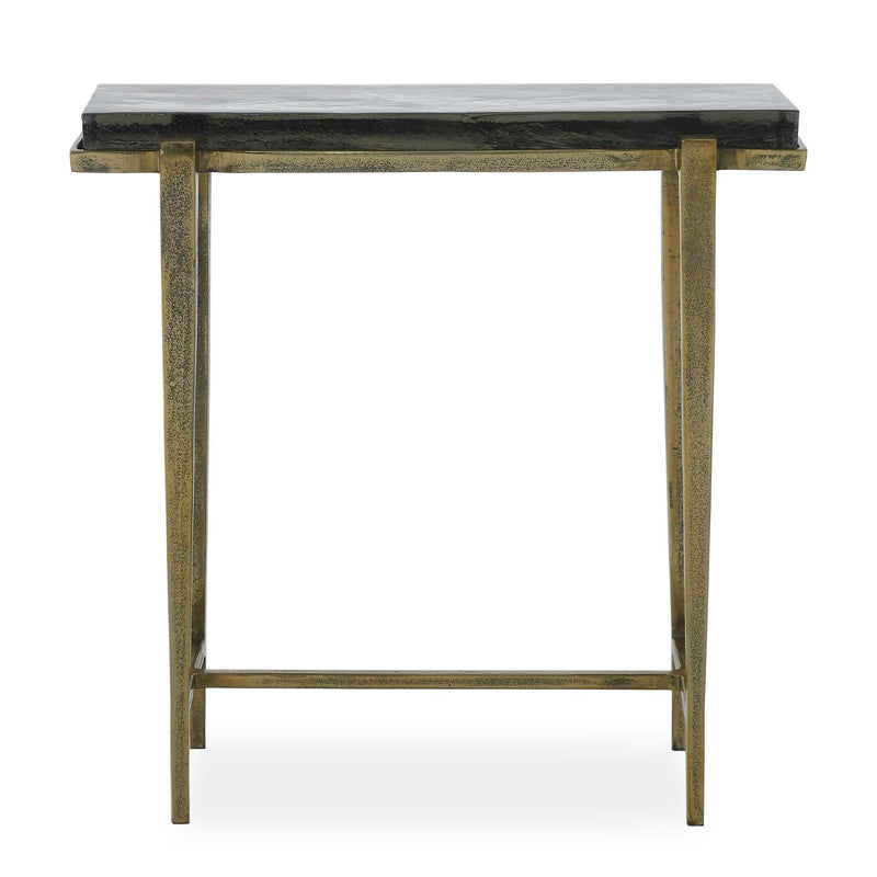 Preston - Rectangular Accent Table - Brass,Gold