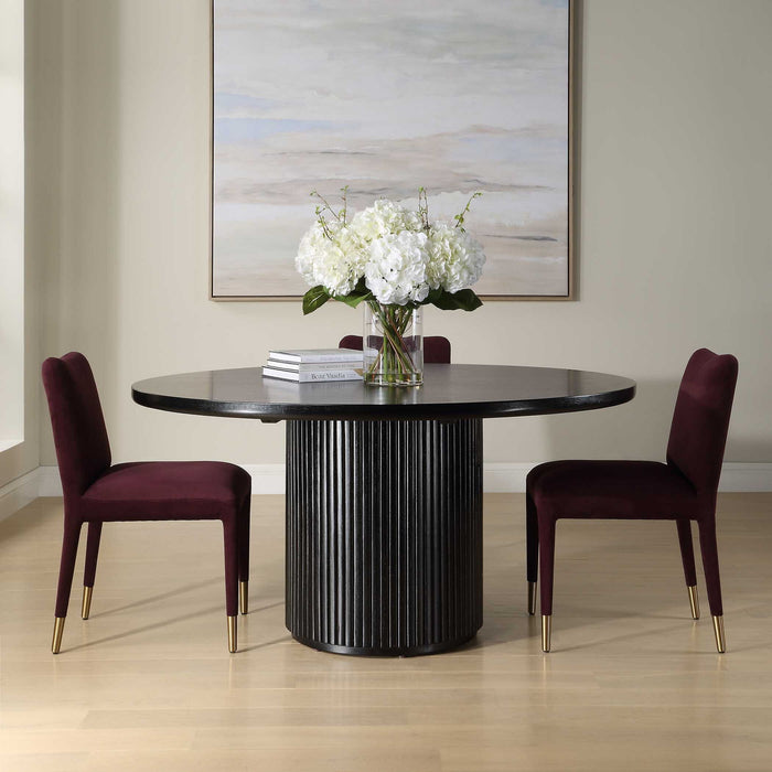 Hersch - Round Dining Table - Black