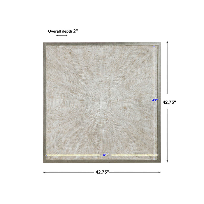 Mesmerize - Abstract Art - Pearl Silver