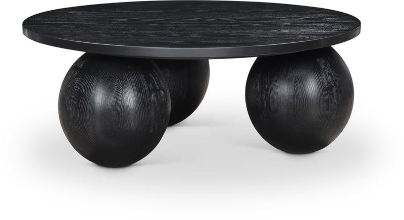 Fitch - Wood Oak Veneer Coffee Table - 3 Legs