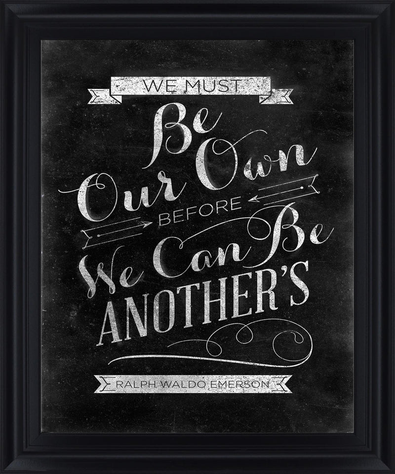 Chalked Whimsy - 28" x 34" Framed Wall Art - Black