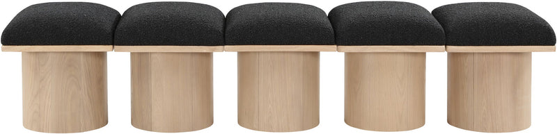 Pavilion - 5 Piece Modular Bench With Natural Base