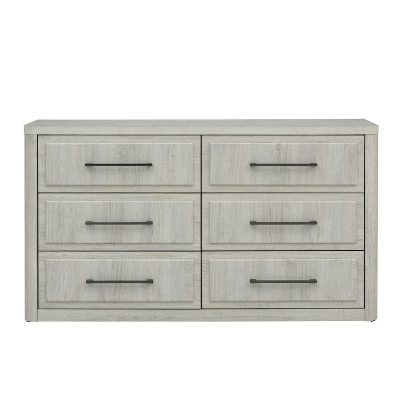 Modern Play - 6 Drawer Dresser - Natural White