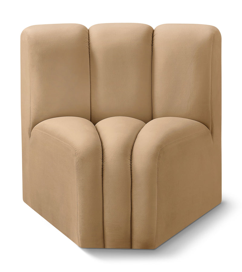 Arc - Velvet Curved Corner Chair