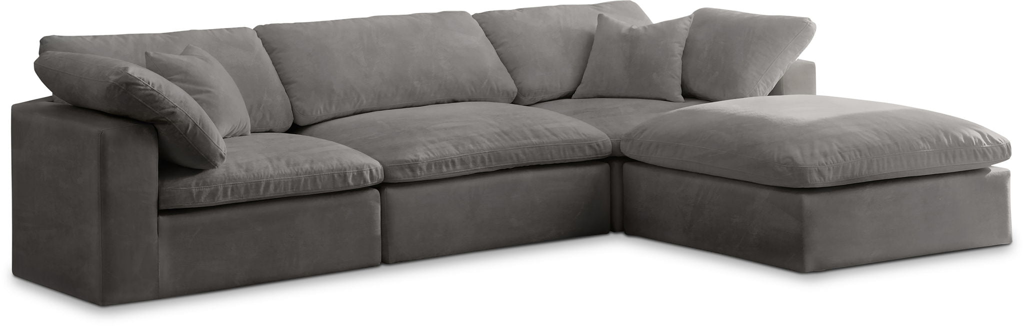 Cozy - 4 Piece Modular Sectional With Chaise
