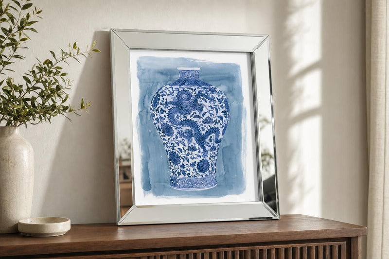 Ming Vase II By Melissa Wang - Blue