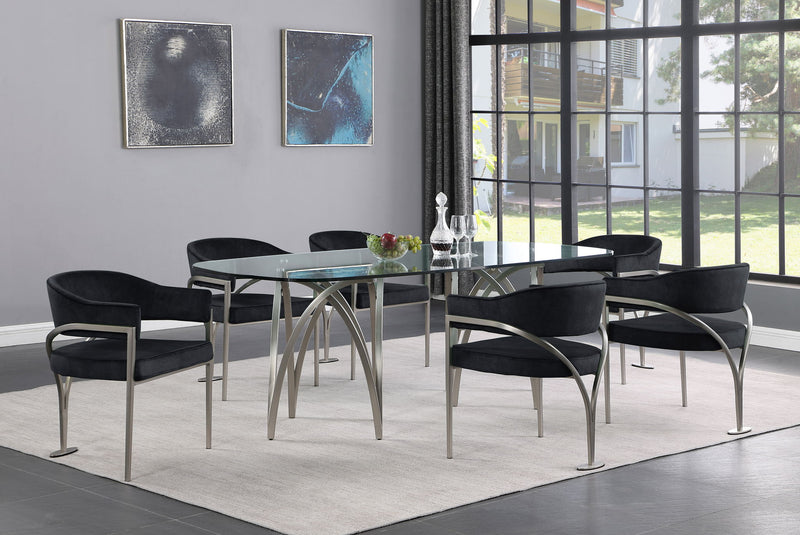 Madelyn - Dining Chair (Set of 2) - Brushed Chrome