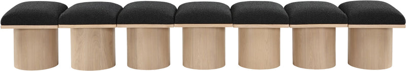 Pavilion - 7 Piece Modular Bench With Natural Base