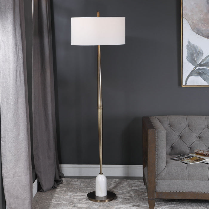 Minette - Mid-Century Floor Lamp - Gold