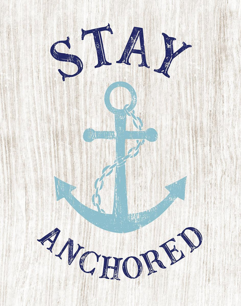 Stay Anchored By Cad Designs (Framed) - Beige
