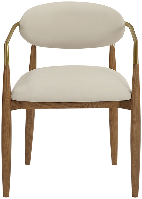 Riccio - Dining Arm Chair (Set of 2) - Walnut Frame