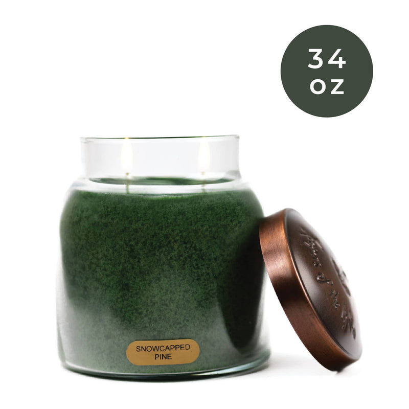 Snowcapped Pine – 34oz Winter Holiday Scented Jar Candle