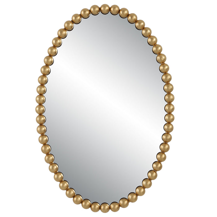 Serna - Gold Oval Mirror