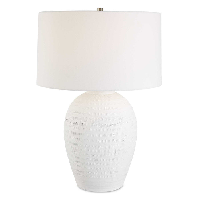 Reyna - Chalk Table Lamp - White