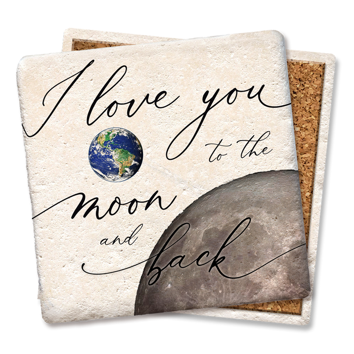 Coaster - I LOVE YOU TO THE MOON AND BACK PLANETS COASTER