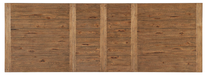 Big Sky - Trestle Dining Table With 2-20" Leaves - Light Brown