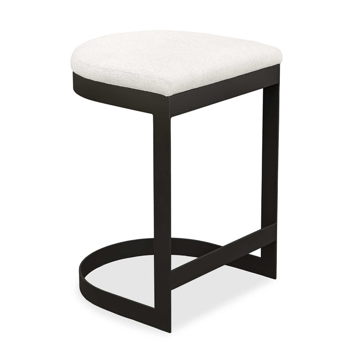 Maude - Outdoor Counter Stool - White / Black