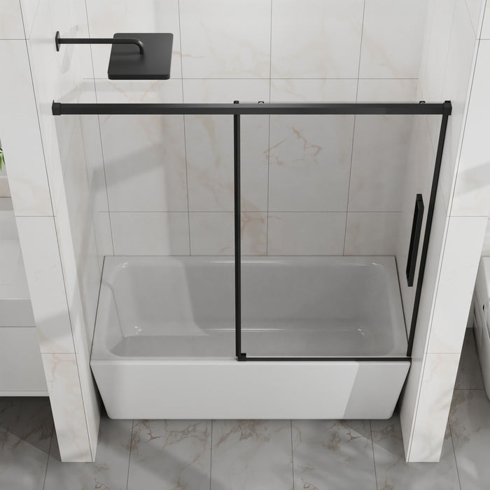 Semi Frameless Tub Sliding Shower Door