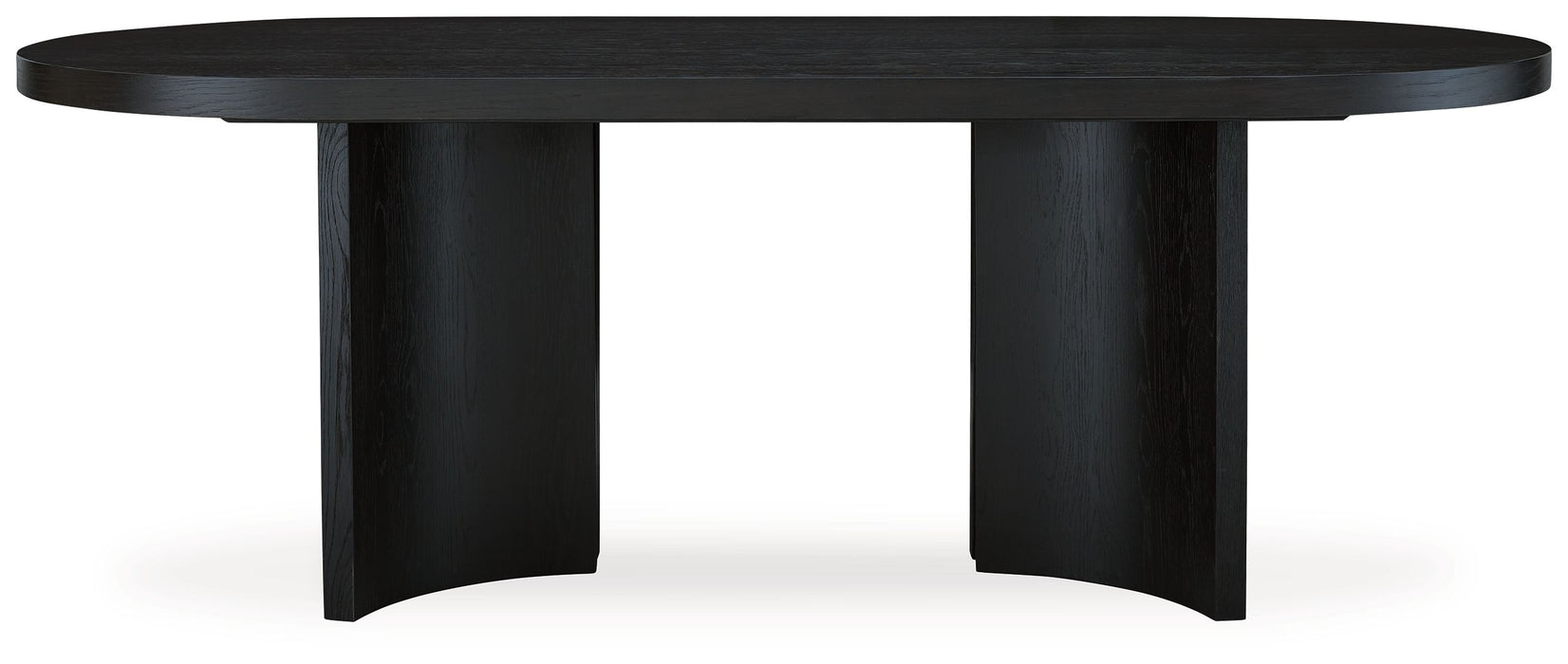 Rowanbeck - Oval Dining Room Table - Black