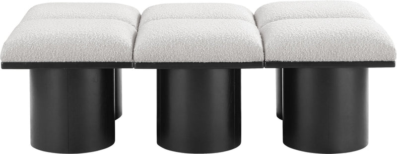 Pavilion - 6 Piece Modular Bench With Black Base