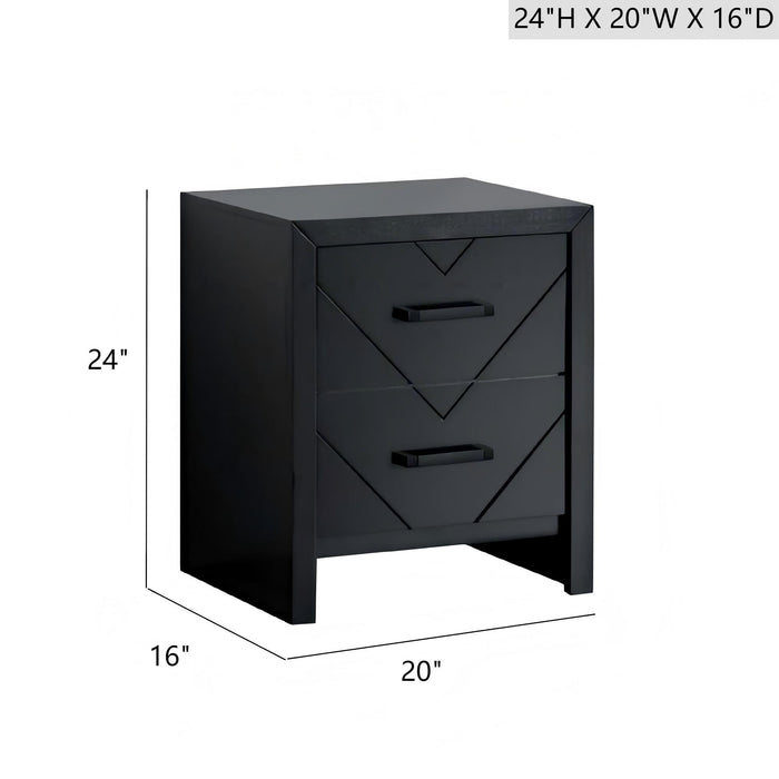Morris - 2 Drawers Nightstand