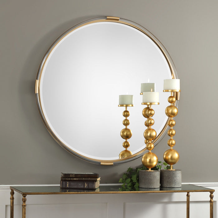 Mackai - Round Mirror - Gold