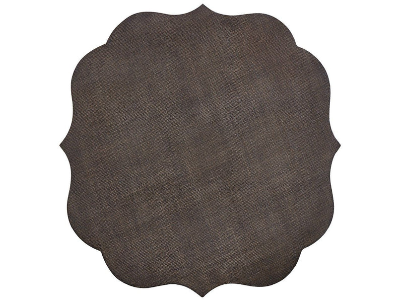 Fenwick - Embossed End Table - Dark Brown