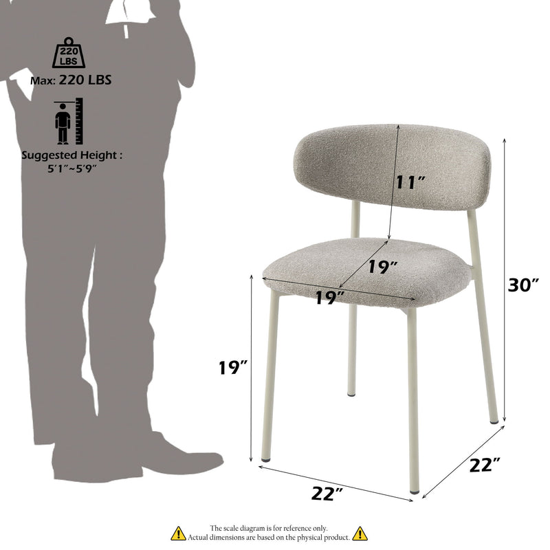 Ingram - Side Chair (Set of 2) - Light Gray