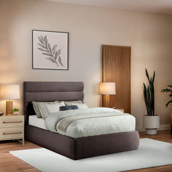 Adam - Linen Fabric Bed With 52" Headboard