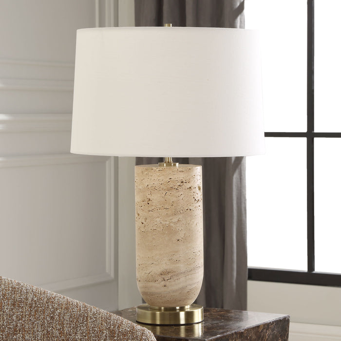 Aubrey - Travertine Table Lamp