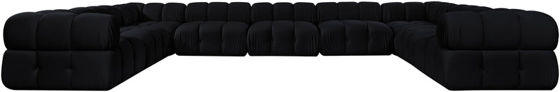 Orin - Velvet Performance Fabric Upholstered 9 Piece Sectional
