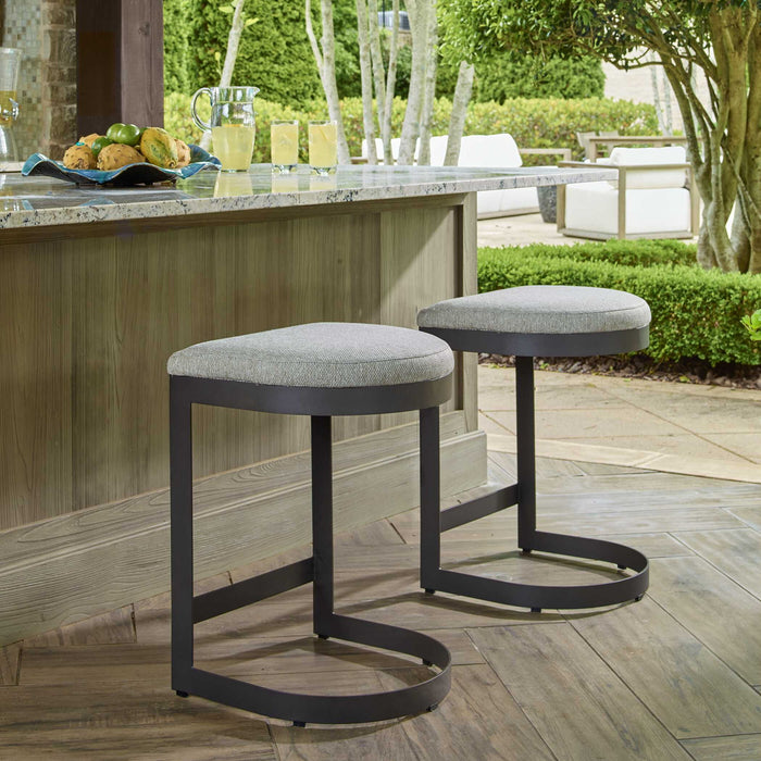 Maude - Outdoor Counter Stool - White / Black