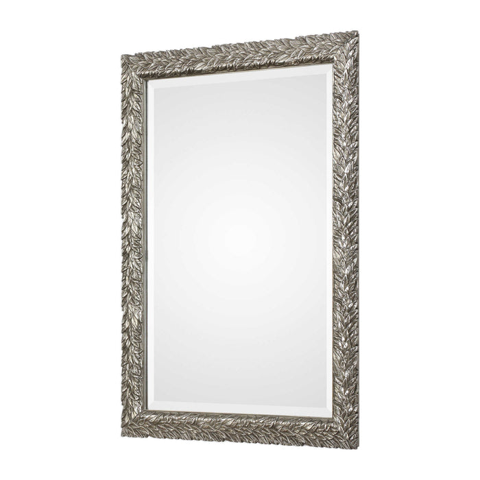 Evelina - Leaves Mirror - Silver