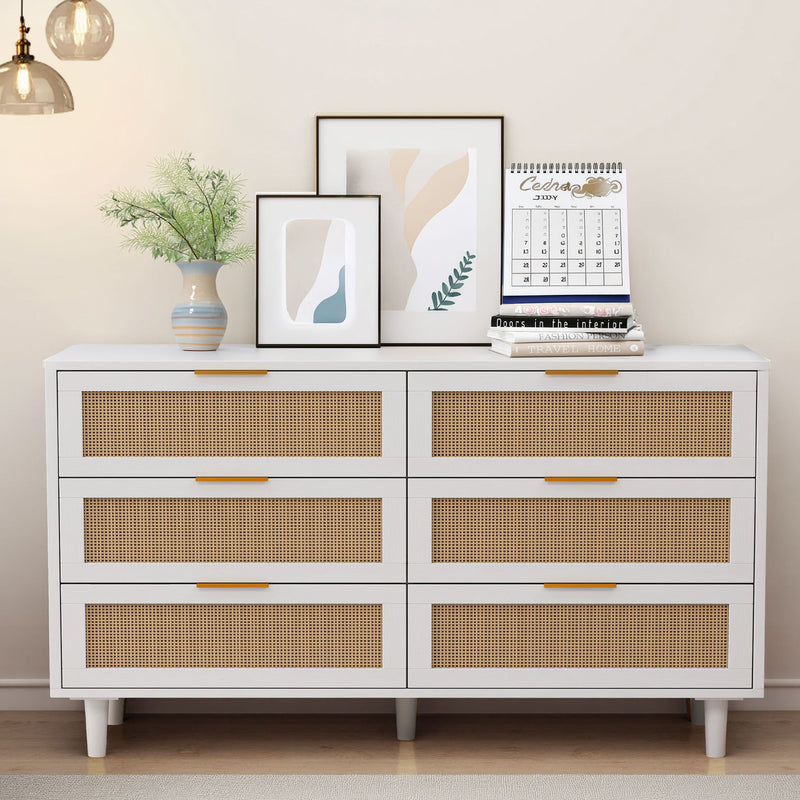 6 Drawer Storage Modern Cabinet For Bedroom