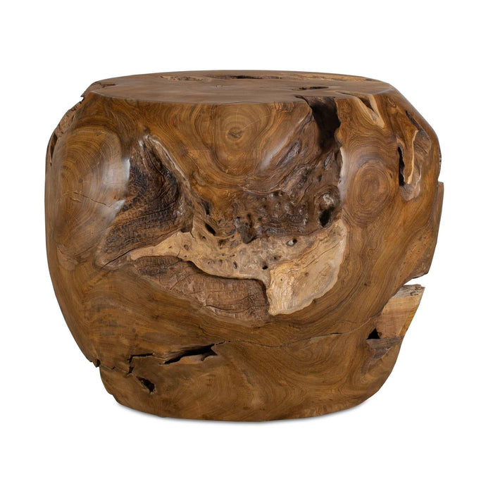 Sola - Outdoor Side Table - Brown / Woodtone