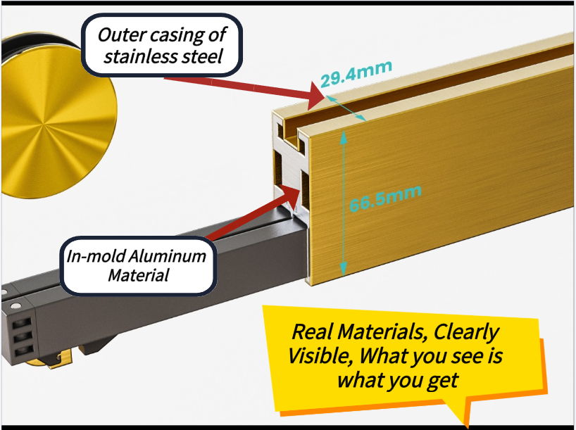 Frameless Double Sliding Soft-Close Shower Door, 3 / 8" (10Mm) Thick SGCC Tempered Glass Door, Matte