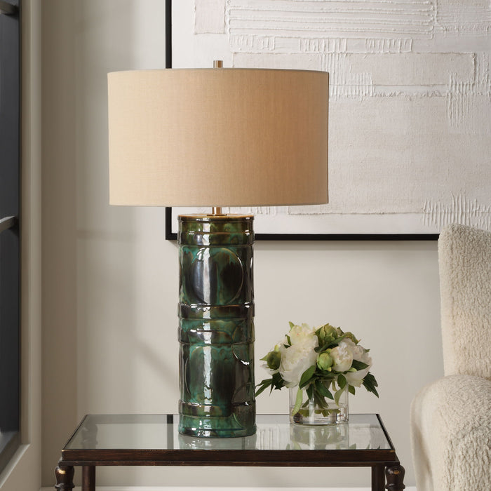 Loch - Green Glaze Table Lamp